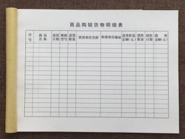 单据、票本